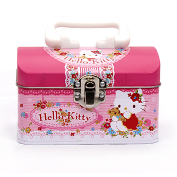 薄荷糖手提鐵罐,精致牛奶巧克力馬口鐵罐包裝