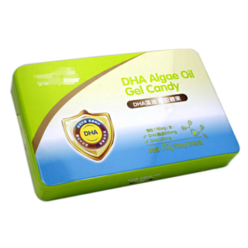 DHA凝膠糖果鐵盒_保健食品鐵盒包裝